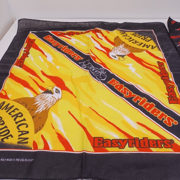 New Easy Rider bandana  lot of 2  size 21x21 - Picture 2 of 4